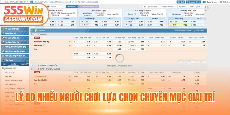 Lý do nhiều người chơi lựa chọn chuyên mục giải trí